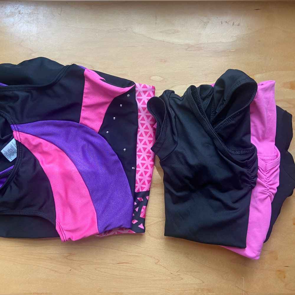 Bundle of 5 leotards. Child size 4/5.